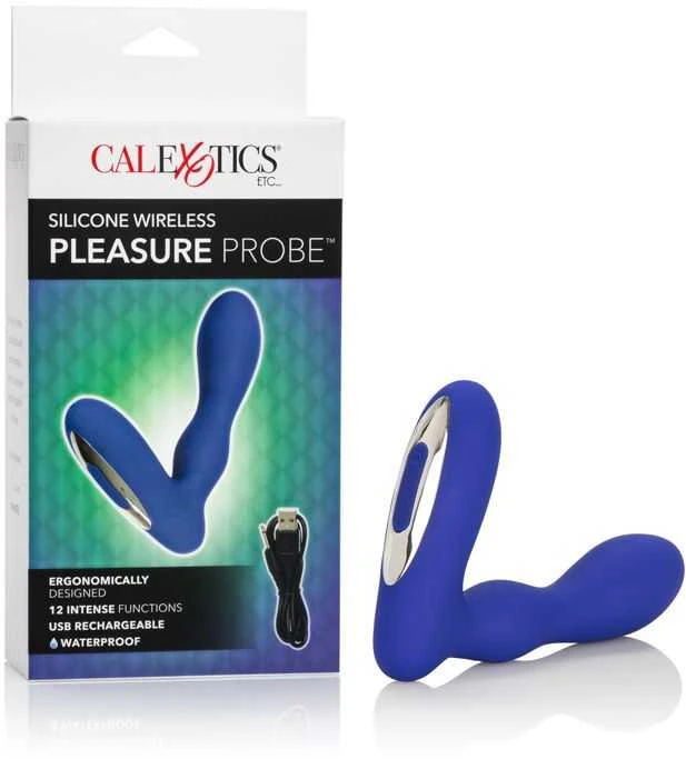 Calexotics Plug/vibr-WIRELESS PEASURE PROBE Mėlynas