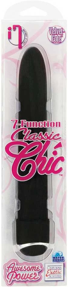 Calexotics Wibrator-CLASSIC CHIC 7F. MASAŽUOTIS BLK 15X3