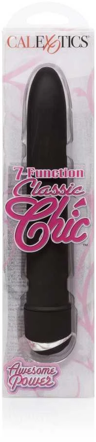 Calexotics Wibrator-CLASSIC CHIC 7F. MASAŽUOTIS BLK 15X3