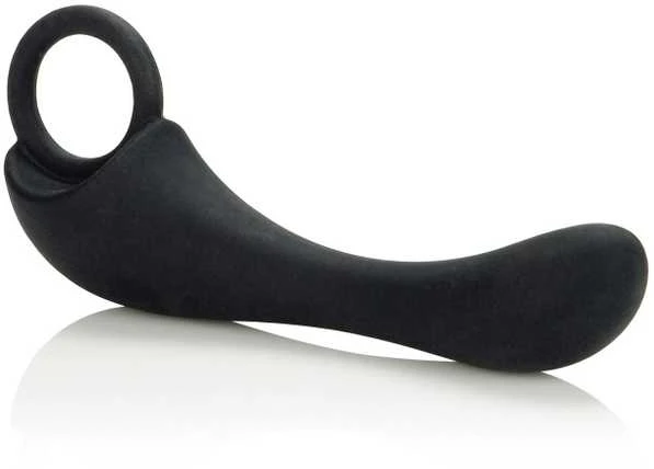 Calexotics Butt plug sklandžiai su žiedu juoda