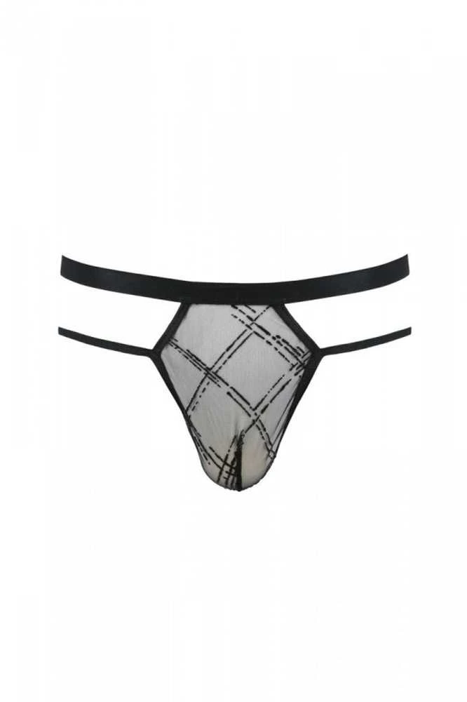 Passion Men Casmir 029 THONG COLLIN juodas S/M - Passion