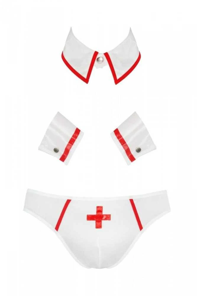Passion Men Casmir 037 SET GREGORY baltas S/M - Passion