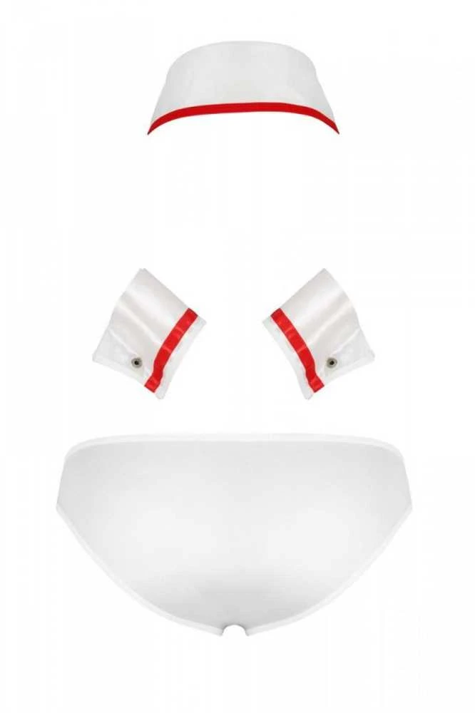 Passion Men Casmir 037 SET GREGORY baltas S/M - Passion