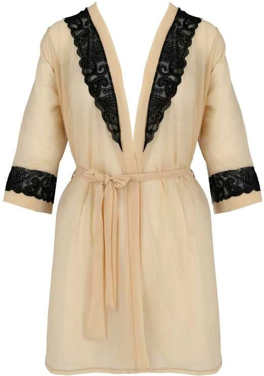 Casmir Apatiniai drabužiai-DAISY PEIGNOIR beige S/M