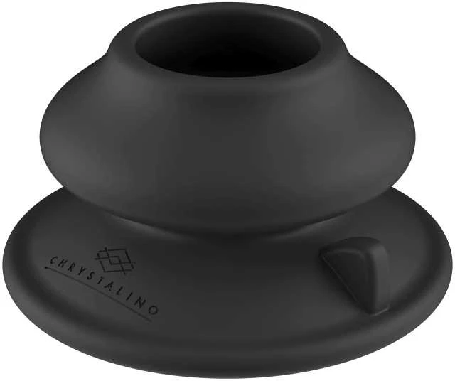 Chrystalino By Shots Chrystalino Glass Dildo vibruoja ant siurbtuko