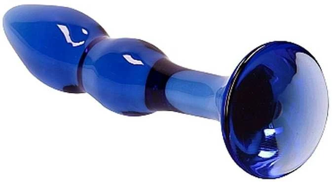 Chrystalino By Shots Chrystalino Glass vandeniui atsparus dildo išangei ir makštiui, 15 cm