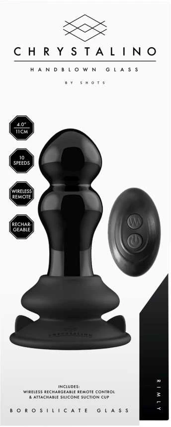 Chrystalino By Shots Chrystalino Glass analinis kištukas 10 režimų nuimamas siurbtukas
