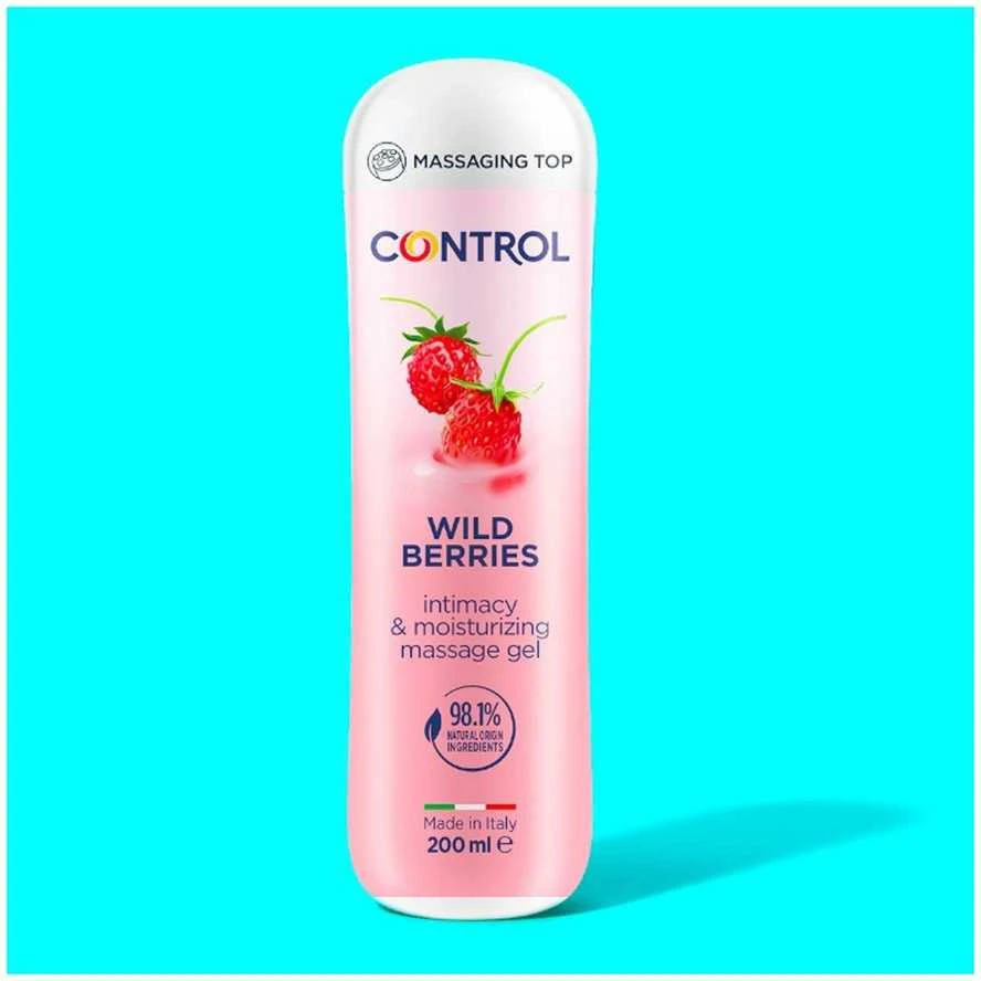 Control Wild Berries Massage Gel masažo gelis-lubrikantas 200ml