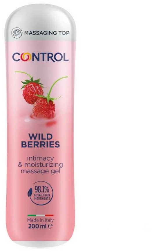 Control Wild Berries Massage Gel masažo gelis-lubrikantas 200ml