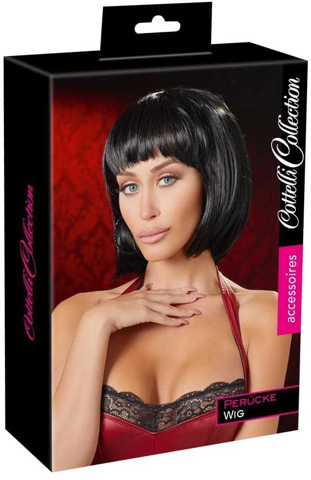 Cottelli Accessoires Juodas Bob Wig