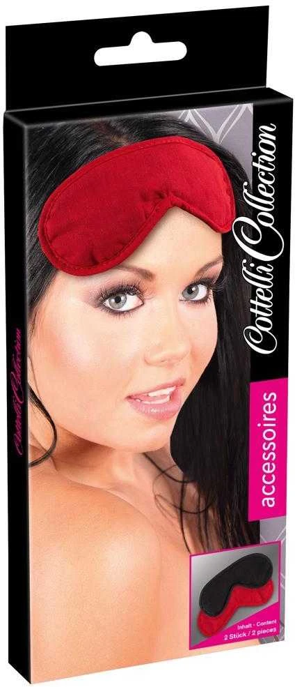 Cottelli Accessoires Užrištomis akimis rinkinio pakuotėje 2 raudoni/bl