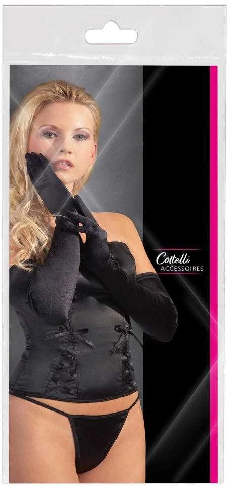 Cottelli Accessoires Gloves juodas S-L seksualios pirštinės