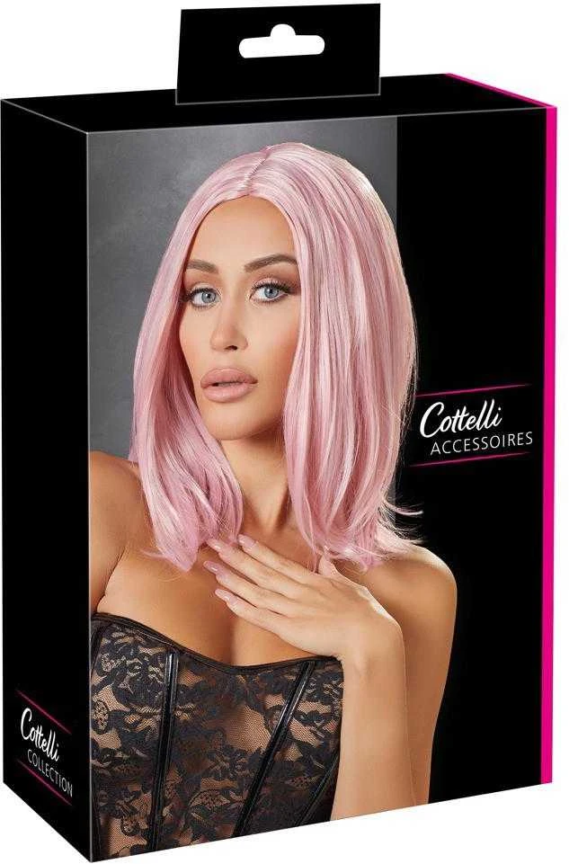 Cottelli Accessoires Rožinė Perukas, bobas, rožinė