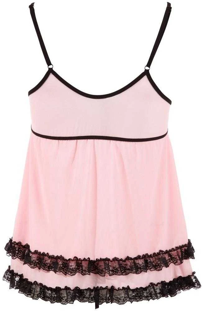 Cottelli Rožinė Babydoll rožinė 2XL