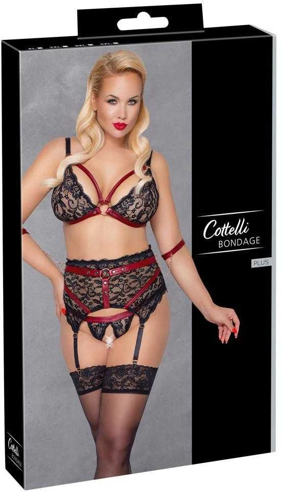 Cottelli Bondage Liemenėlės rinkinys Bondage 3XL