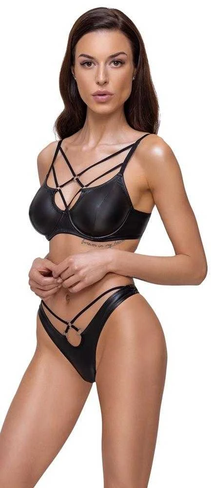 Cottelli seksualus 2 dalių komplektas Bra Set matte 85B/L