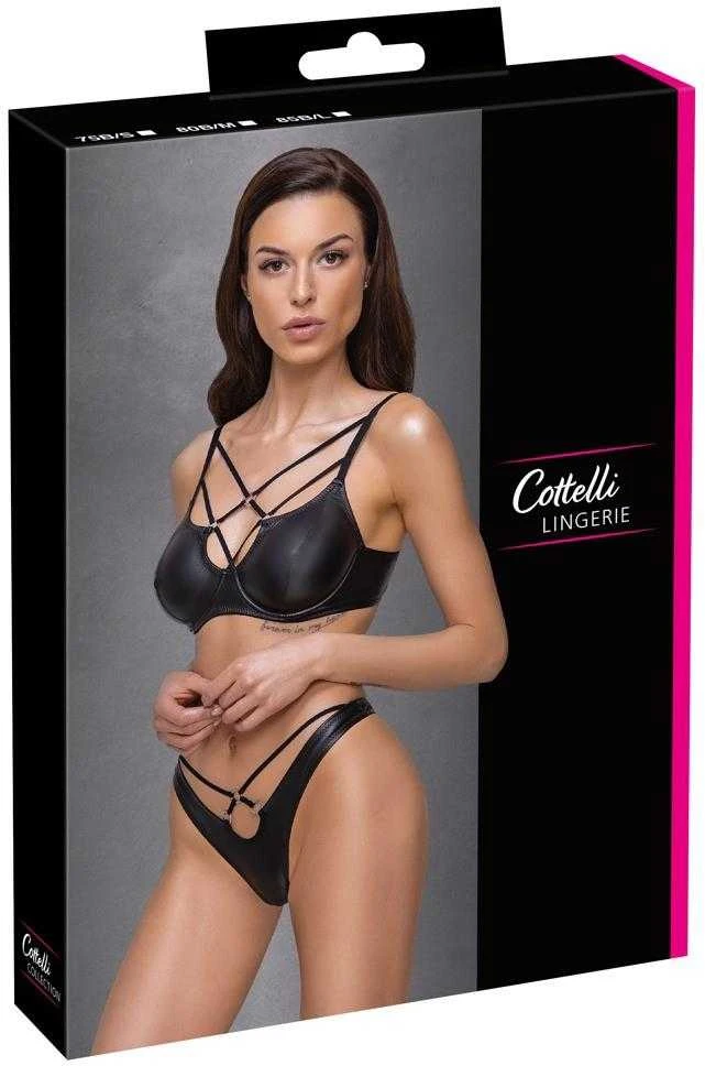 Cottelli seksualus 2 dalių komplektas Bra Set matte 85B/L