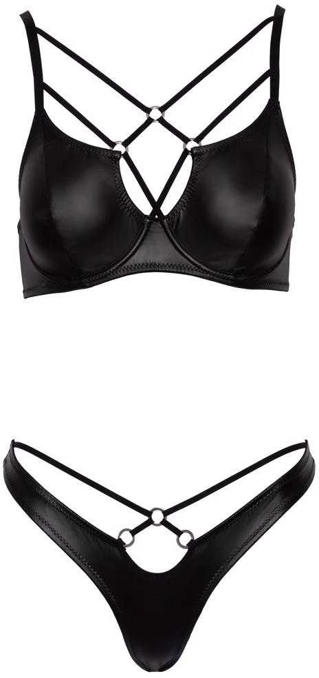 Cottelli seksualus 2 dalių komplektas Bra Set matte 85B/L