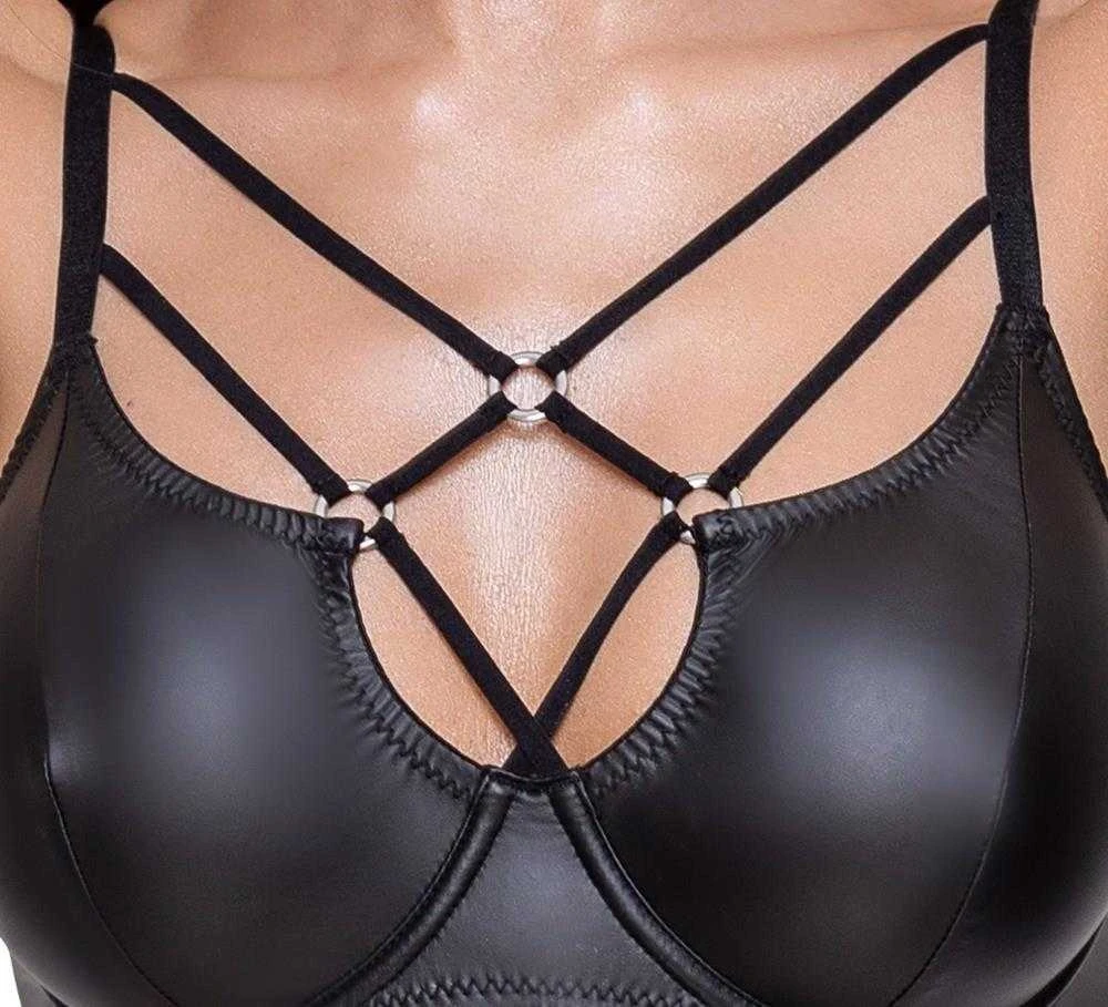Cottelli seksualus 2 dalių komplektas Bra Set matte 85B/L