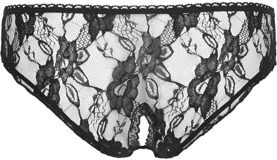 Cottelli Crotchles Briefs juodas XL