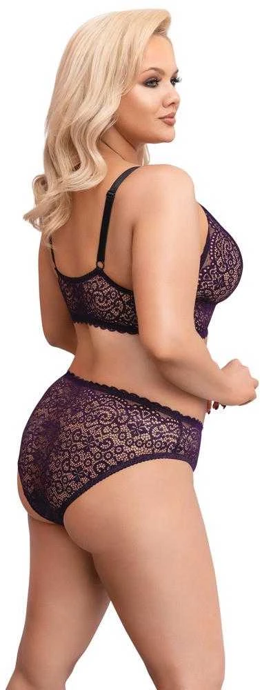 Cottelli Curves Bra Set violetinė 3XL