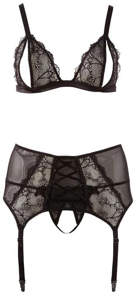 Cottelli Curves Bra Suspender Set 2XL