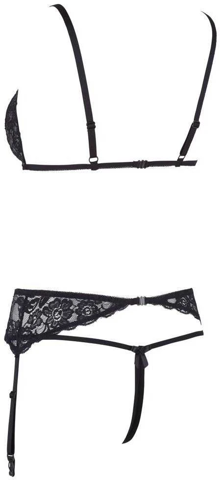 Cottelli Lace Suspender Set M