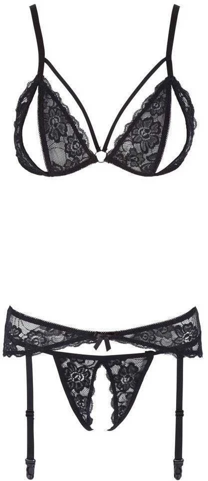 Cottelli Lace Suspender Set S