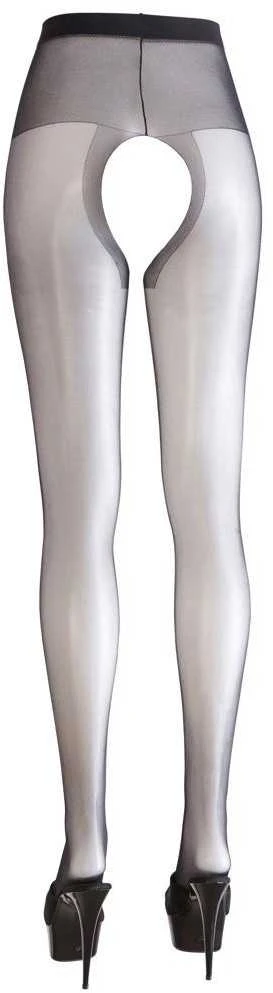 Cottelli Legwear Crotchless Tights juodas 2