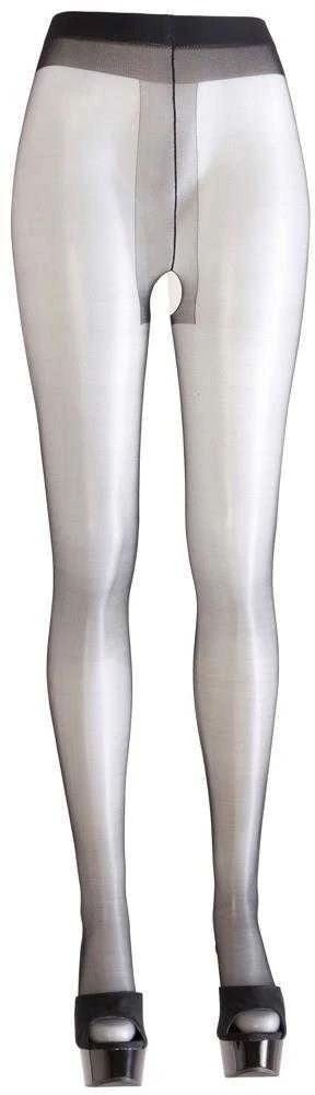 Cottelli Legwear Crotchless Tights juodas 4