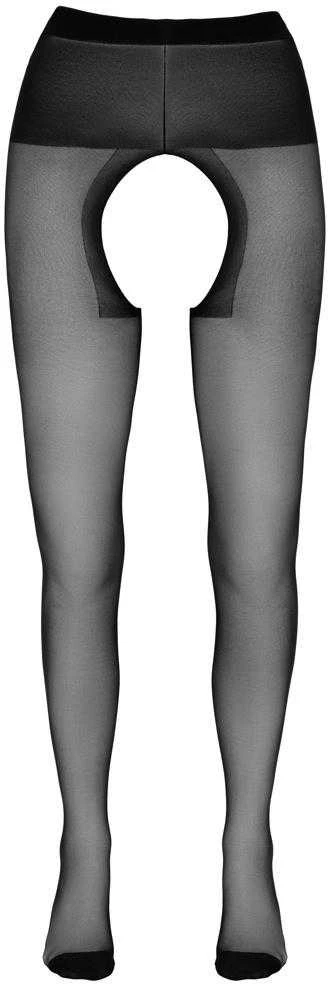 Cottelli Legwear Crotchless Tights juodas 4