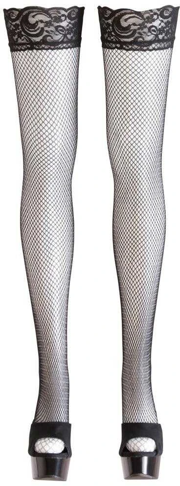 Cottelli Legwear Net Hold-up Stockings juodas M
