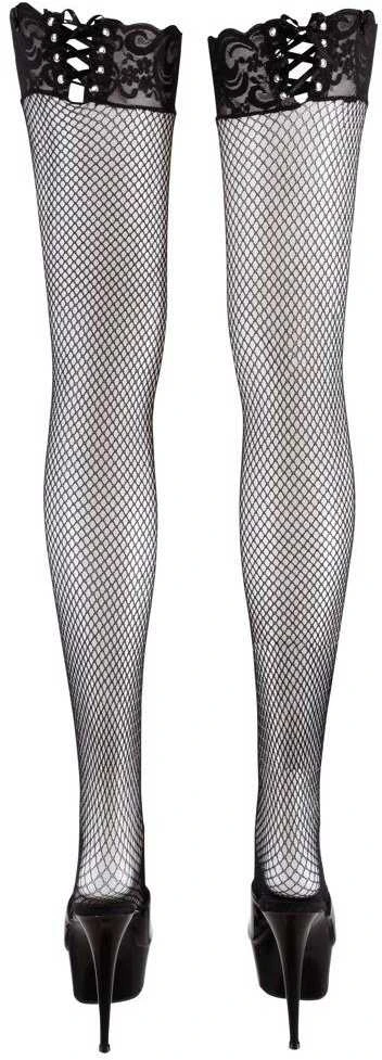 Cottelli Legwear Tinklinės kojinės Lace S/M