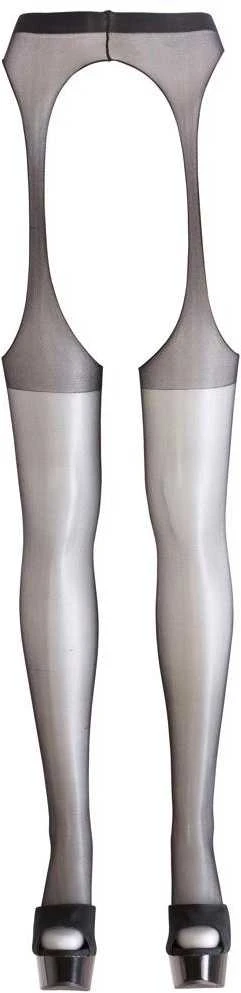 Cottelli Legwear Sex Tights juodas L/XL