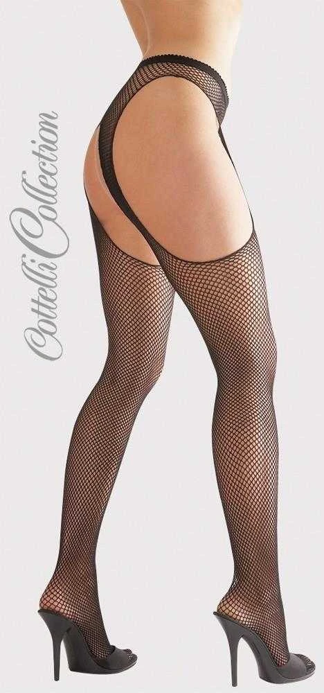 Cottelli Legwear Sex Tights juodas S/M