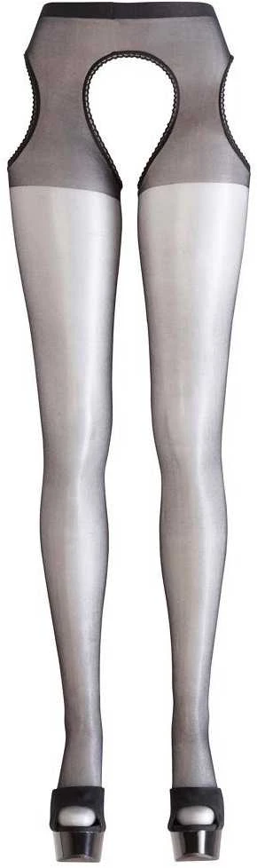 Cottelli Legwear Sex Tights juodas S/M