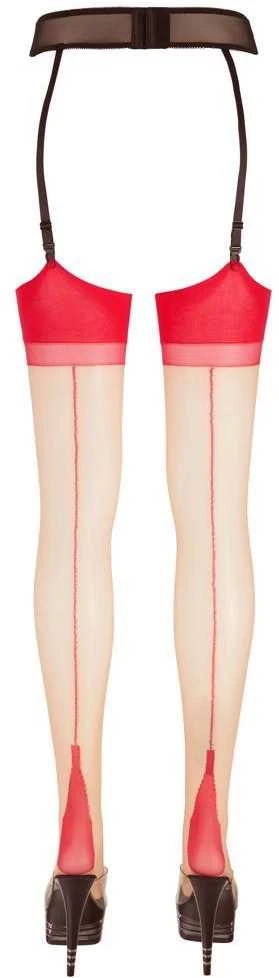 Cottelli Legwear Stockings skin/red 5