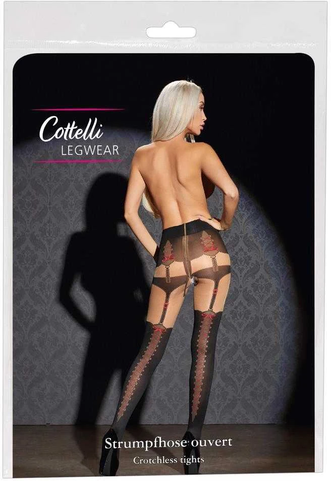 Cottelli Legwear Pėdkelnės su raštu 5