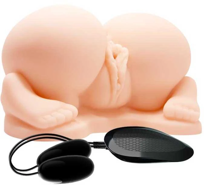 Crazy Bull Dvigubas analinis vaginalinis vibruojantis masturbatorius