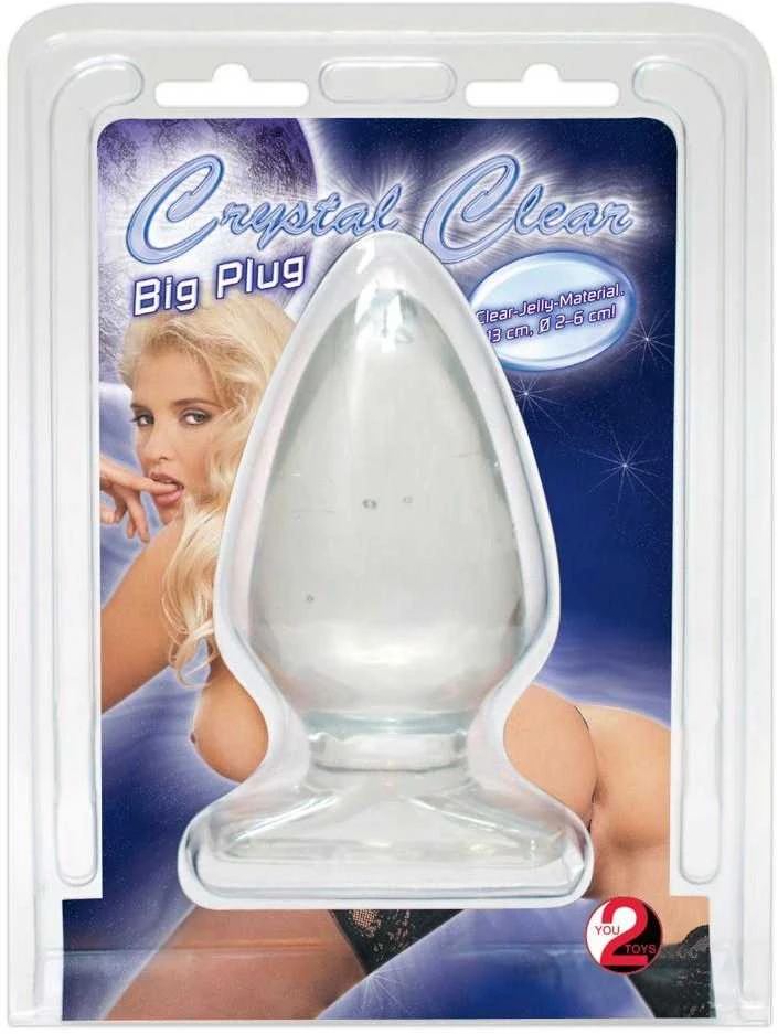 Skaidrus analinis kamštis Crystal Plug