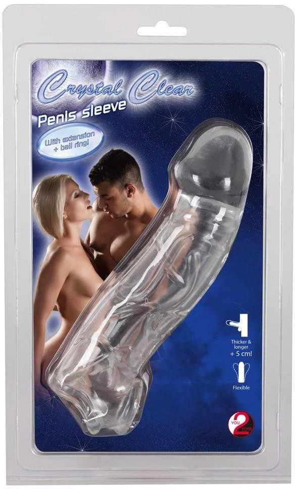 Crystal Clear Penis Sleeve wit