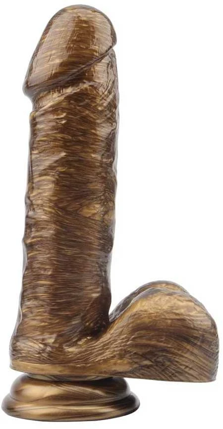Darkmuscle Dildo realistinis varpos sėklidės siurbtukas 19 cm