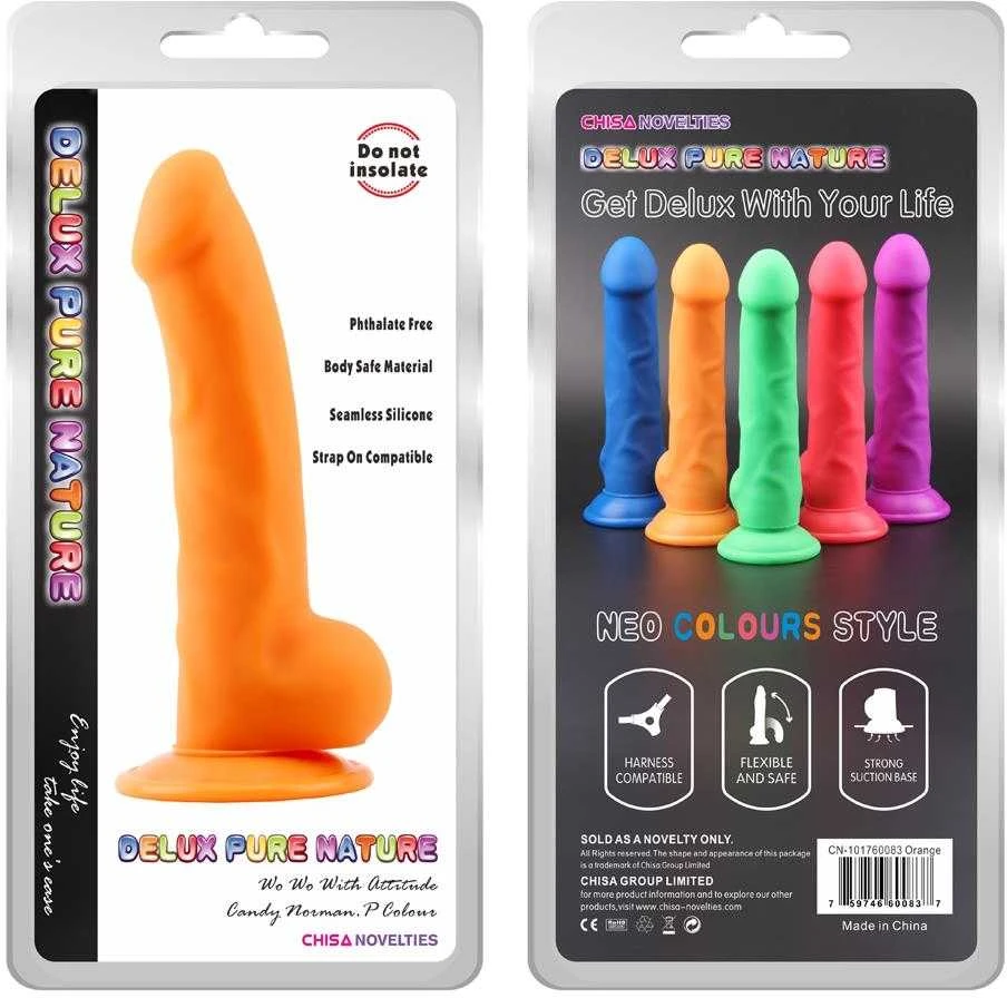 Deluxe Pure Nature Dildo tikroviškas varpos natūralus siurbtukas 21cm