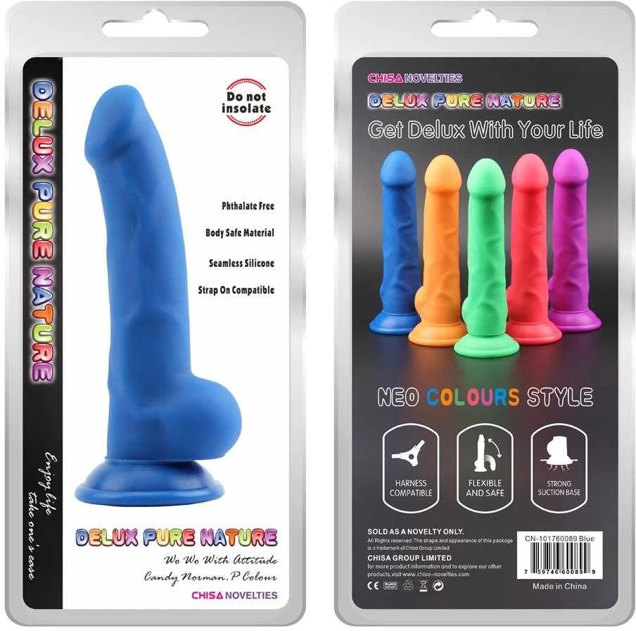 Deluxe Pure Nature Dildo tikroviškas varpos natūralus siurbtukas 21cm
