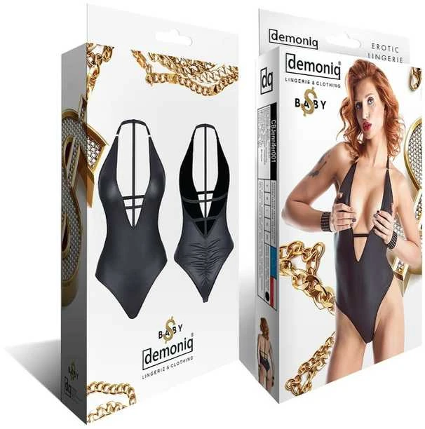 Demoniq Apatiniai drabužiai-JENNIFER001 body juoda L