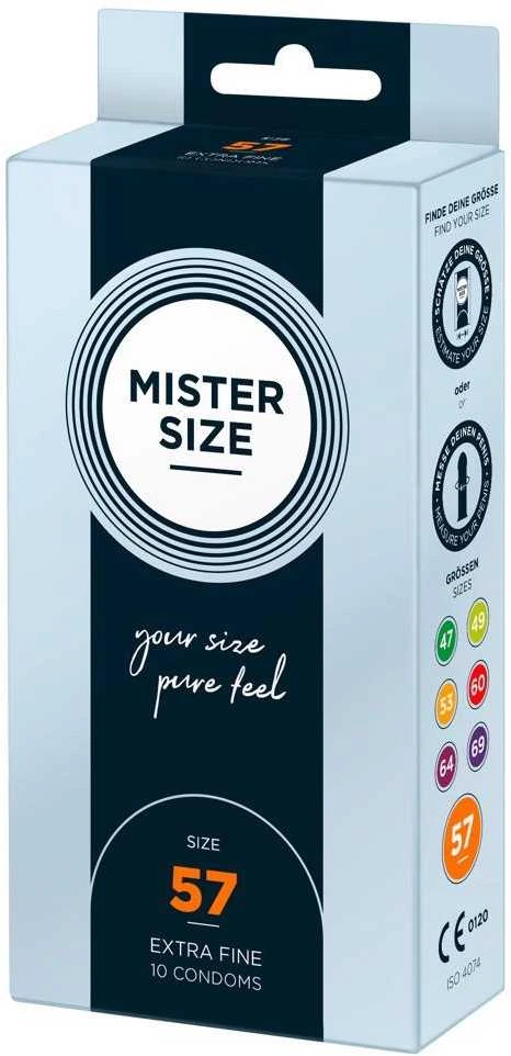 Mister Size 57mm pakuotė po 10 vnt