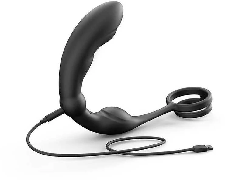 Marc Dorcel P-Ring prostatos masažuoklis su dvigubu varpos žiedu