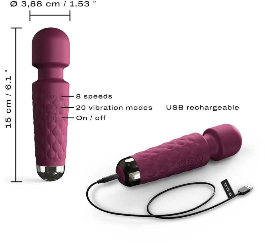 DORCEL Mini Wanderful Plum silikoninis vibratorius su galinga vibracija