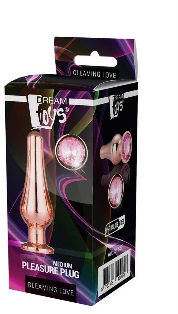Dream Toys Blizganti meilė ROSE GOLD malonumo kištukas M