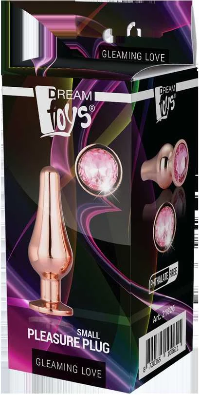 Dream Toys Blizganti meilė ROSE GOLD PLESURE PLUG S